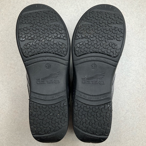 Dansko XP 2.0 Professional Clog 37 Patent Navy Blue Embossed Floral - Picture 8 of 10